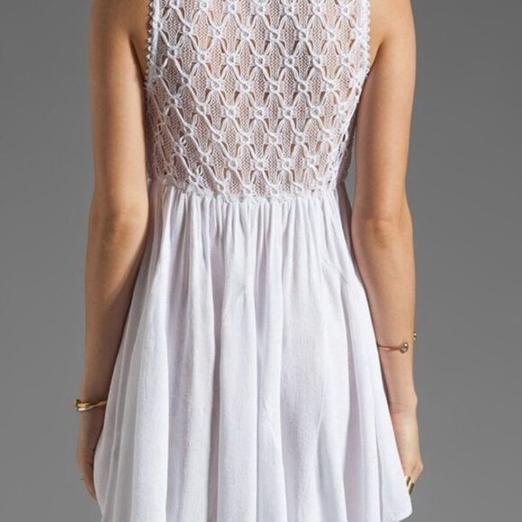 NWT Free People White Fiesta Summer Dress Size M - Picture 4 of 16